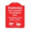 Signmission Parking for Laundry Customers Only Unauthorized Vehicles Towed at Vehicle Owners Exp, RW-1824-23443 A-DES-RW-1824-23443 - alternate 1
